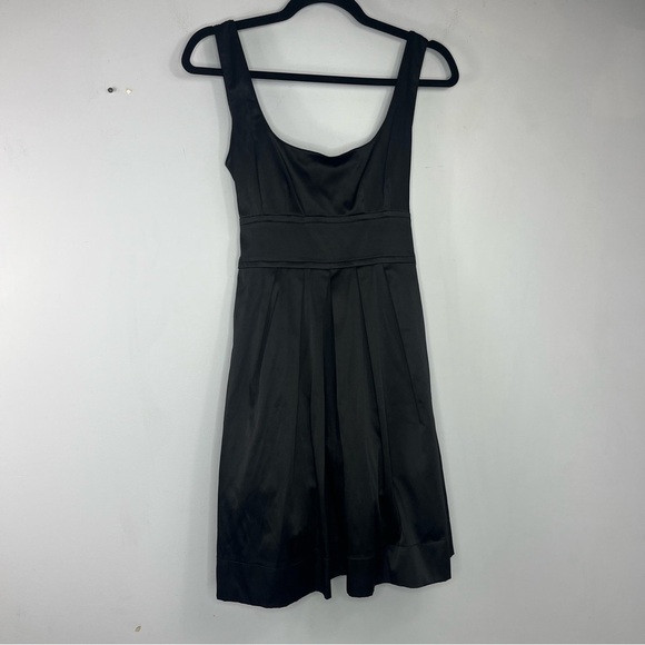 Tweeze Dresses & Skirts - Y2K Tweeze Size 7 Black Satin Empire Waist Square Neck Dress TT1